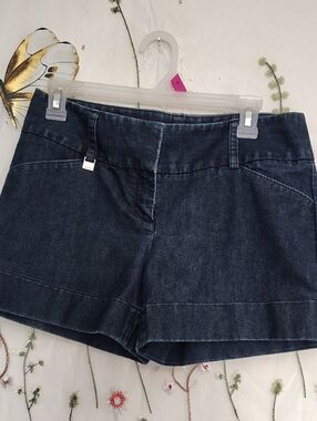 Express Dark Blue Denim Shorts for Women